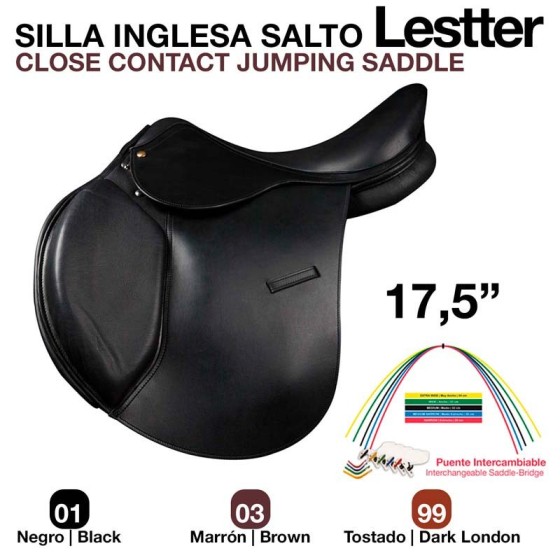 Silla salto lestter negra
